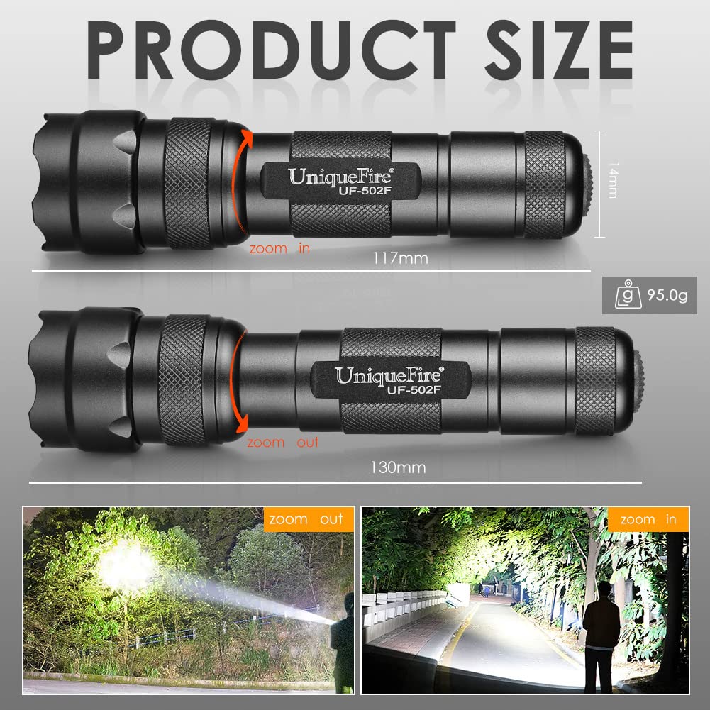 REHKITTZ Torch LED Torches Super Bright,3300 Lumens Adjustable Focus Flashlight For Dog Walking Hiking Emergency - View #9