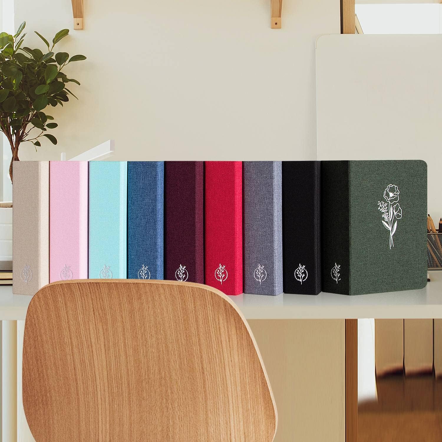 Lanpn Small Photo Album 6x4 2 Packs, Each Pack holds 50 Pockets, Slip in Mini Linen Top Loading Photo Albums Holds Portrait Only 10x15cm Picture Grey