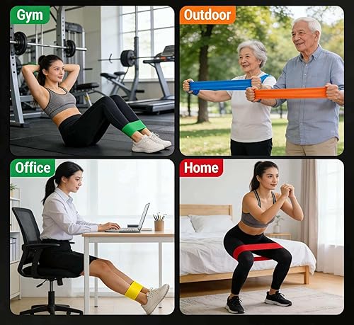 Miniatura 3 de Juego de bandas de resistencia, bandas multifuncionales de entrenamiento en casa, equipo de ejercicio para entrenamiento de fuerza, yoga y pilates