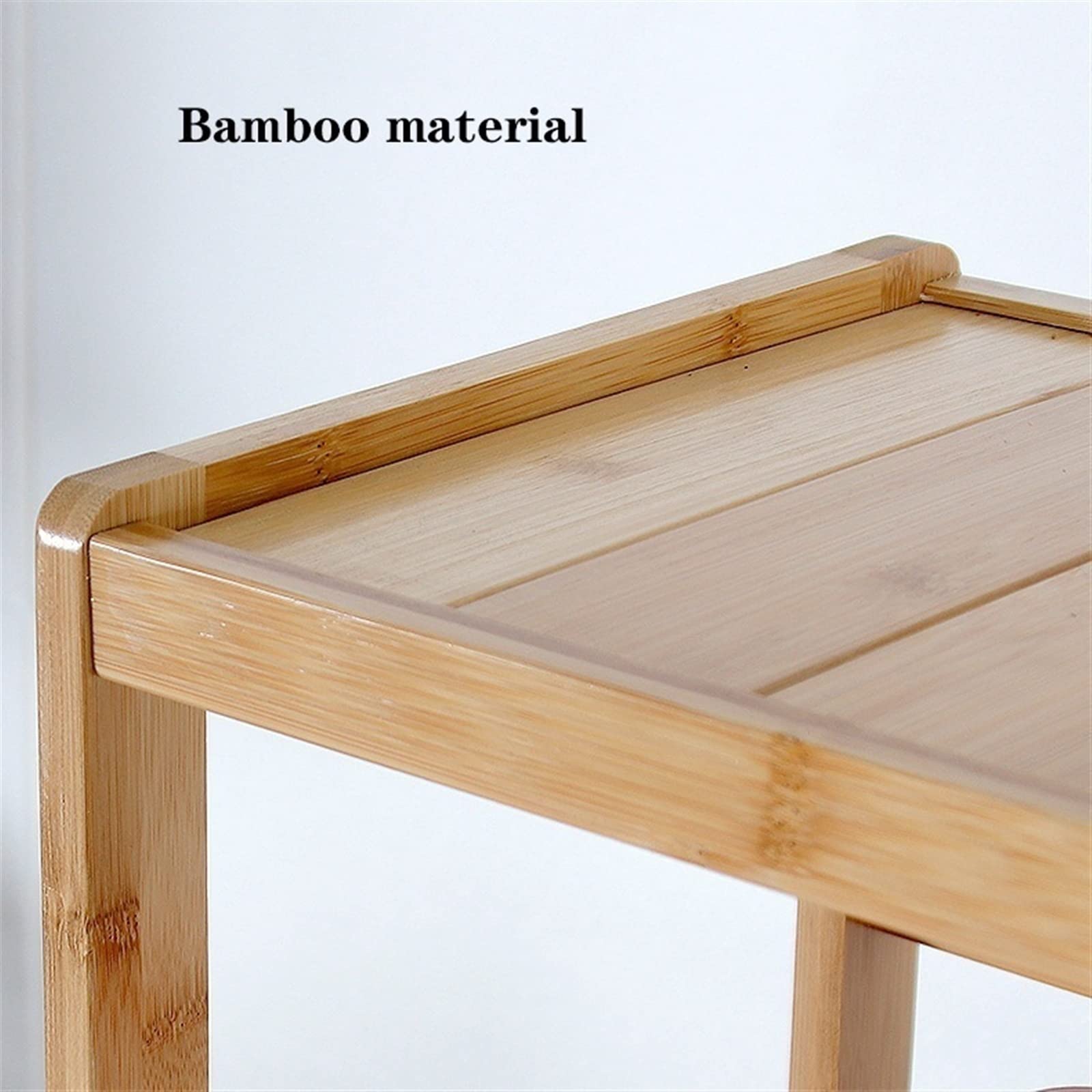 support de tour d'ordinateur Support de tour PC à 3 niveaux, support d'imprimante en bambou avec rangement(Bruin,59*26*81cm)