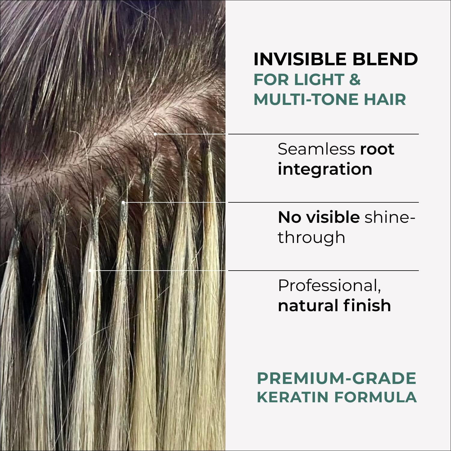 100% PURE KERATIN BEADS FOR HAIR EXTENSIONS, HIGH-MELTING ITALIAN FORMULA, SLAVIC PREMIUM QUALITY, NO FILLERS, ECONOMICAL USE, ALSO IDEAL FOR RE-TIPPING & BOND REPAIR (50G CLEAR)