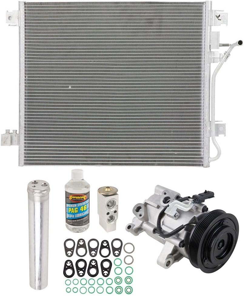 A/C Kit w/AC Compressor Condenser & Drier For Dodge Nitro 3.7L V6 2007 2008 - BuyAutoParts 60-82593CK New