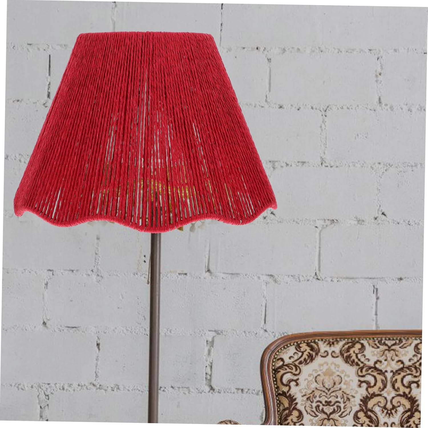 DOITOOL Woven Table Lamp Shade String Design for Elegant Lighting Bedrooms Living Rooms and Offices and Compatible Replacement Cover