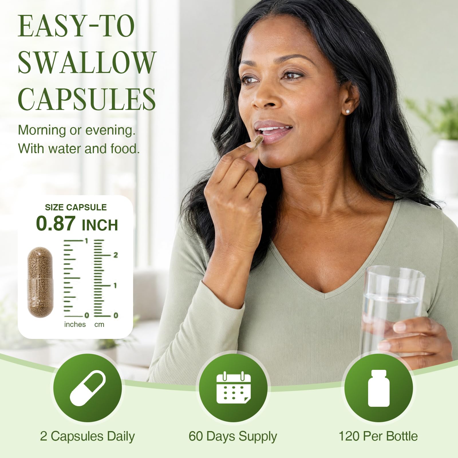 Menopause Support Supplements for Women, Black Cohosh & Ashwagandha 120 CT — Amazon image 7