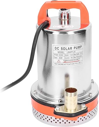 Miniatura 7 de Bomba de agua sumergible solar DC24V, bomba sumergible, bomba solar de cabeza alta todo el motor de alambre de cobre bomba de agua de pozo profundo