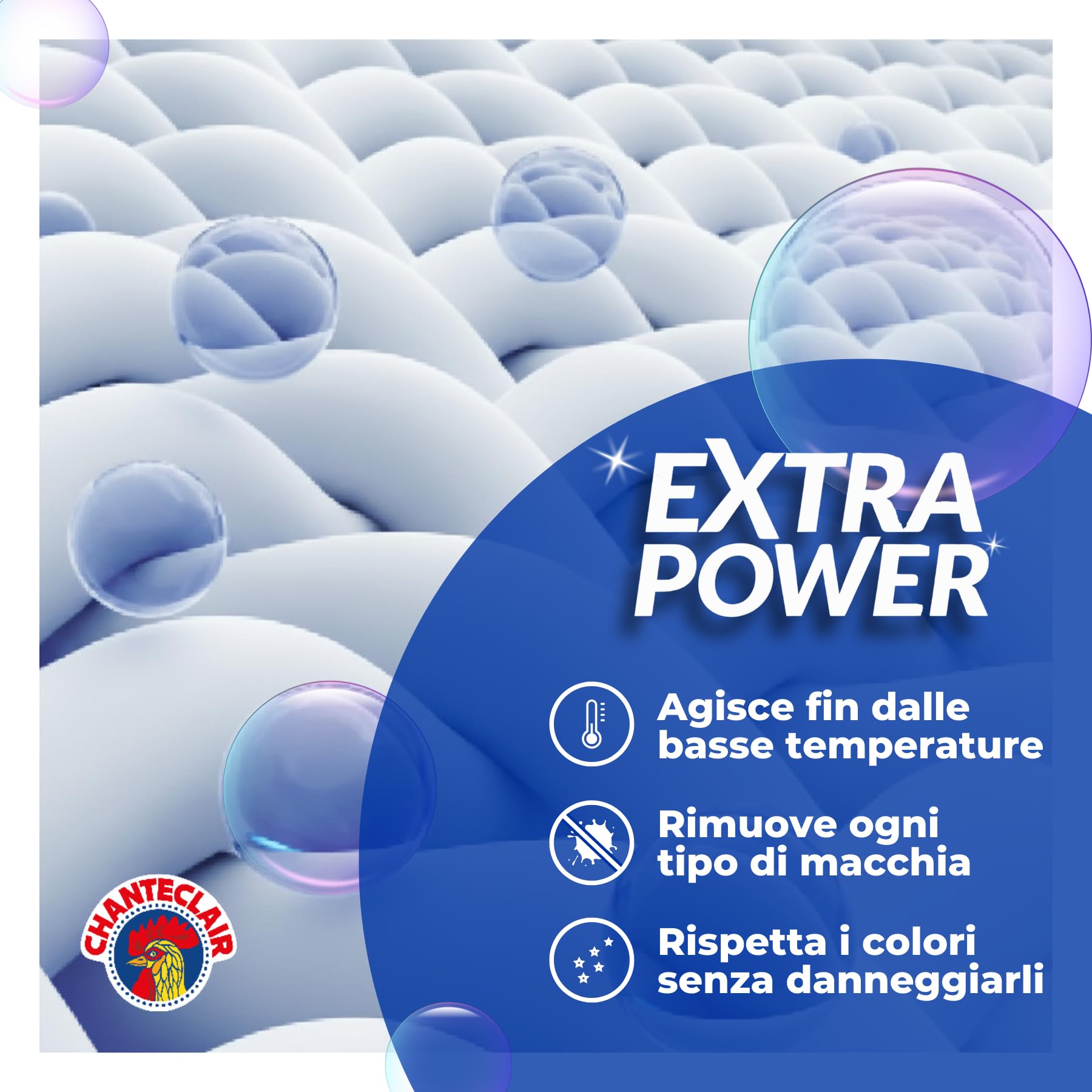 Chanteclair Millemacchie Extra Power, Smacchiatore Contro le Macchie più Frequenti, 500ml