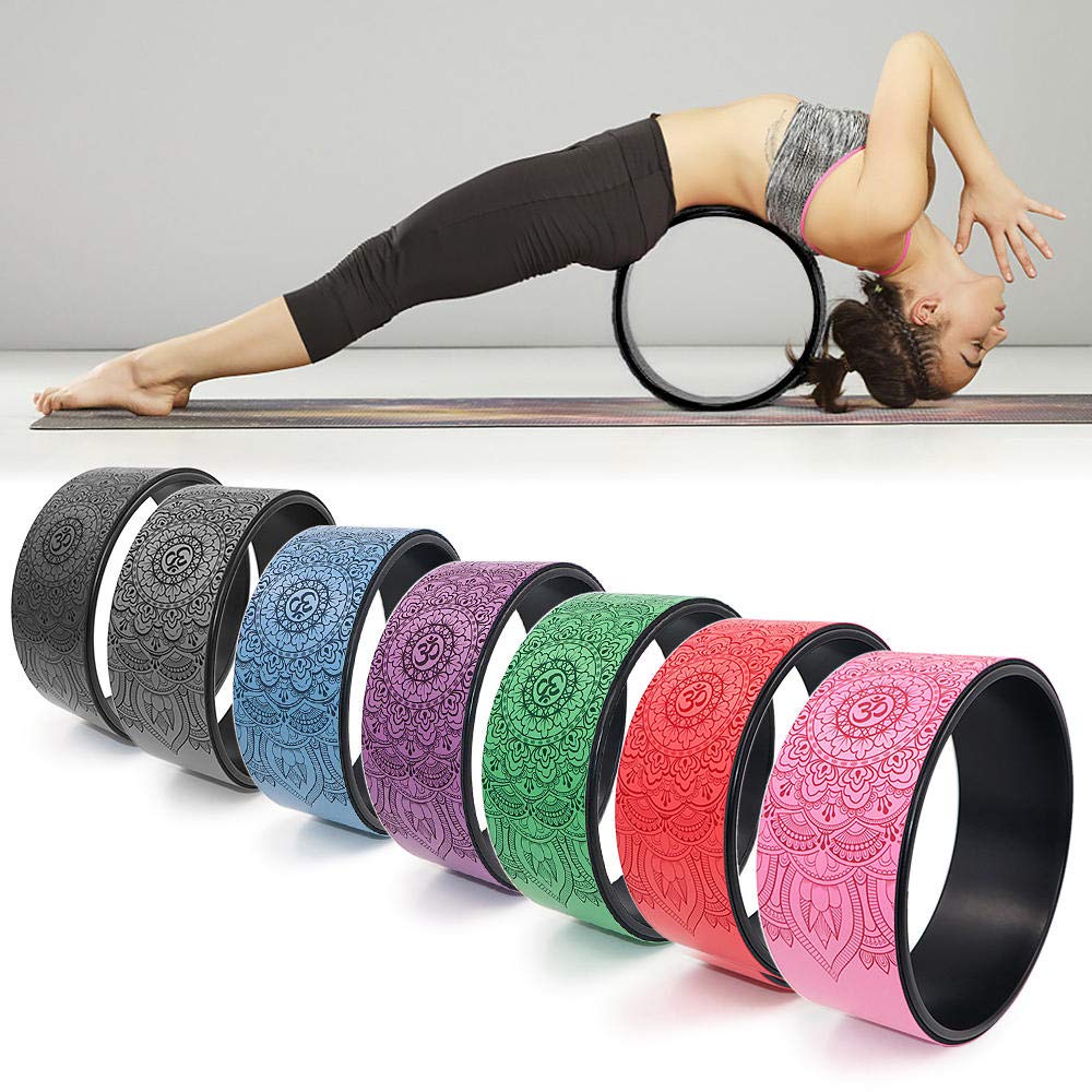 Rodillo Abdominal for Fortalecer el Torso y aliviar el Dolor de Espalda - Blue Gym Equipment,Anillos de Yoga