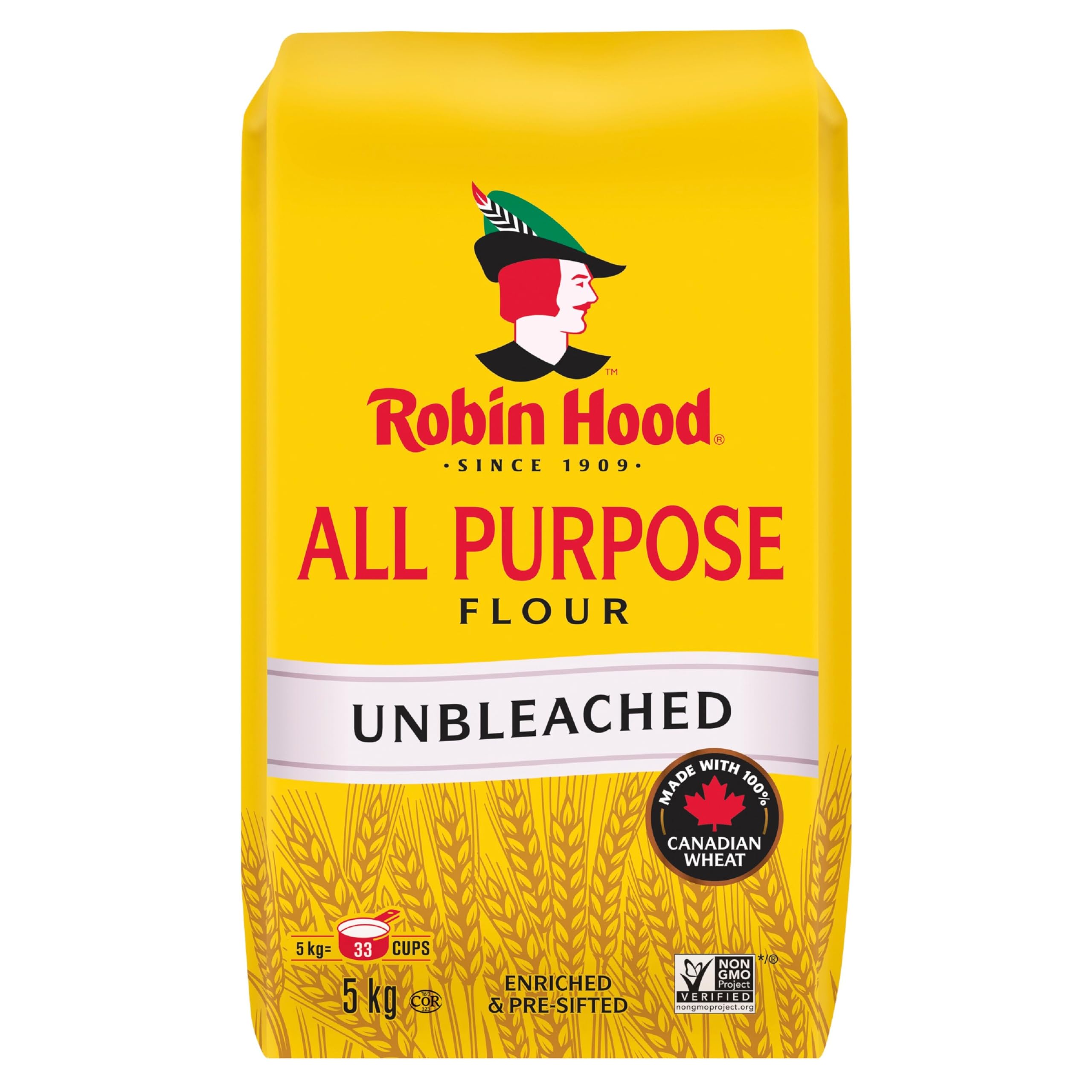 Robin Hood All Purpose Unbleached Flour 5kg bag {Imported from Canada}