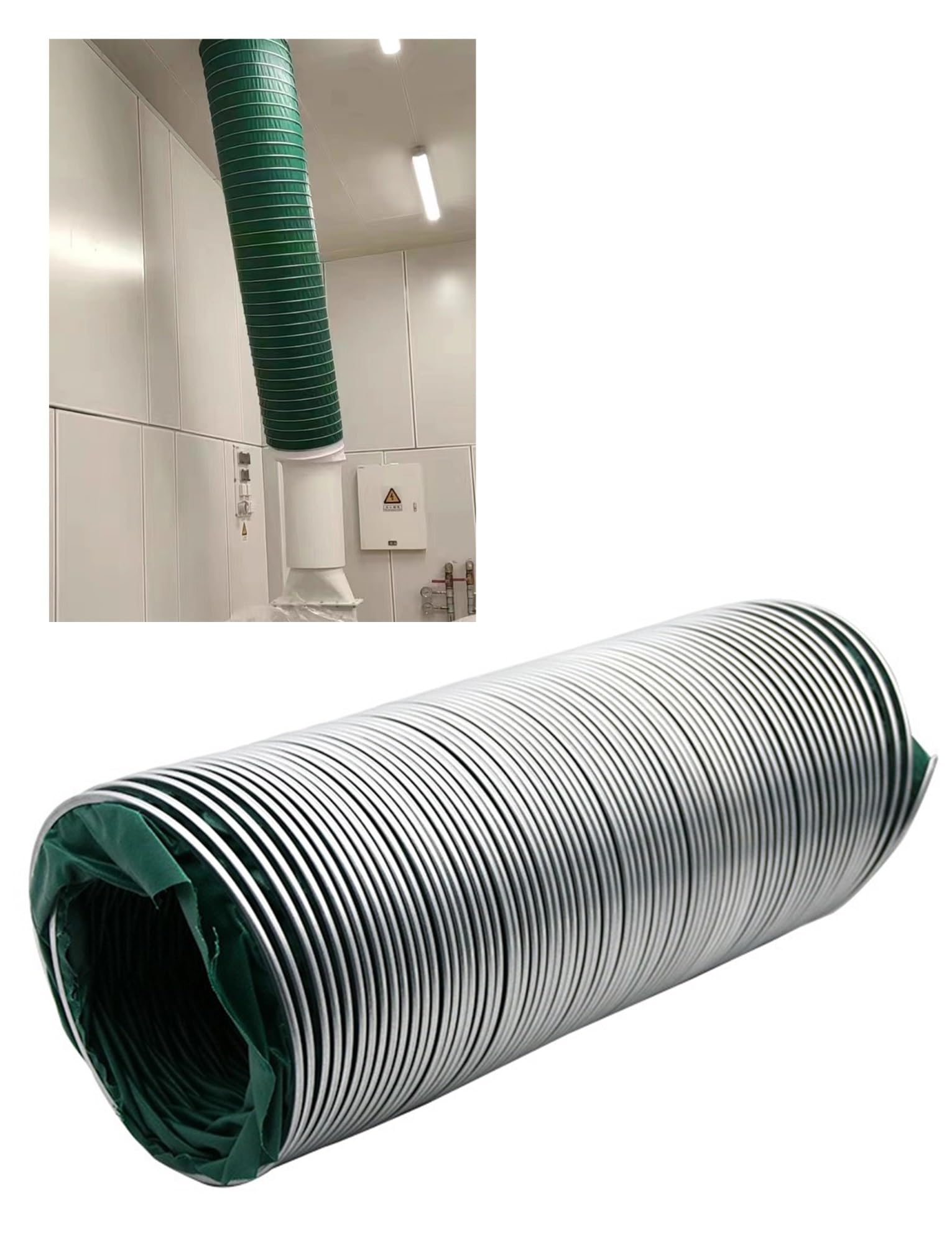 Tubo flessibile per ventilazione e aerazione, 10 m, ad alto flusso d'aria, leggero, per officine e serre