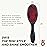 Denman Cushion Hair Brush (Small) with Soft Nylon Quill Boar Bristles - Porcupine Style for Grooming, Detangling, Straightening, Blowdrying and Refreshing Hair - Black, D81S