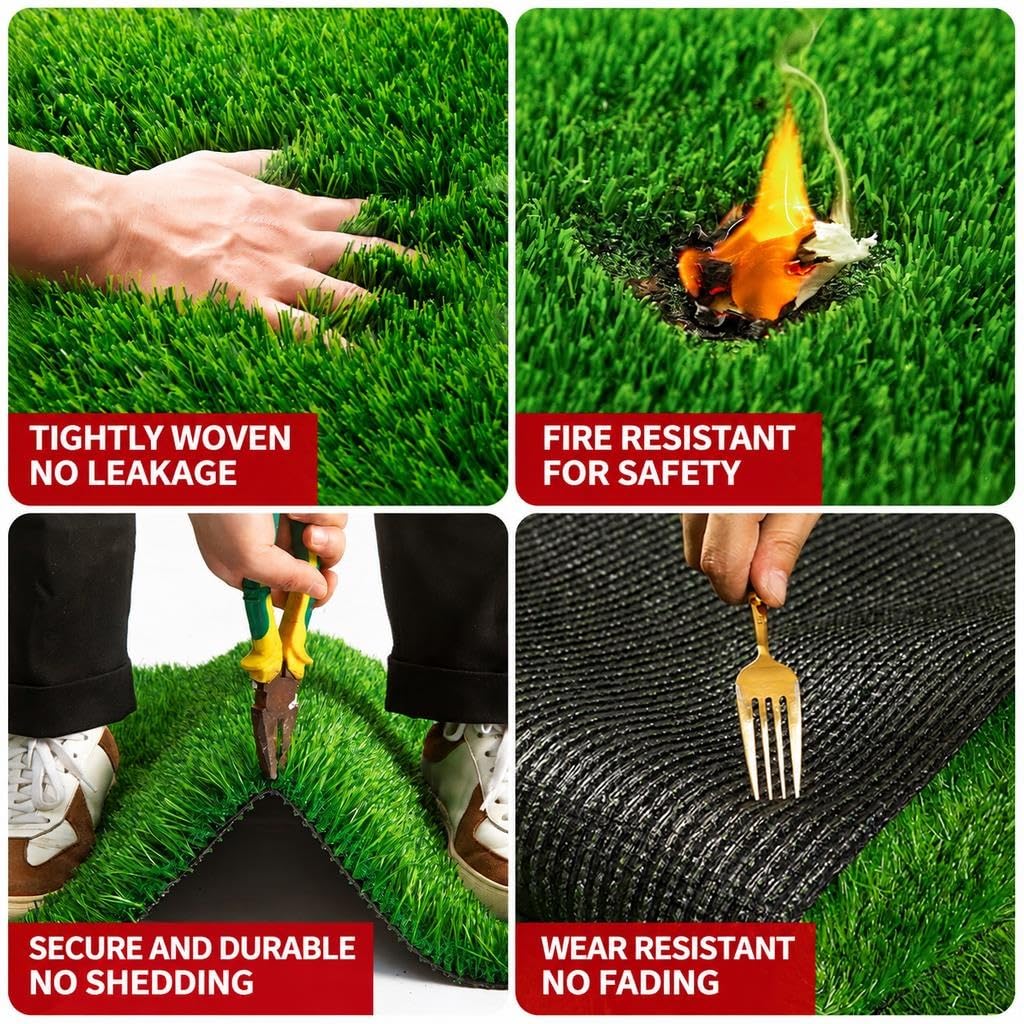 Césped Seguro Ignífugo para Patio Paisaje Exterior