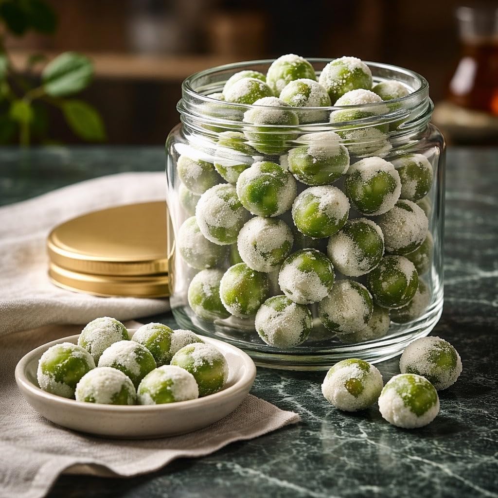 Wasabi Coated Green Peas - Premium Quality Natural Crunchy Green Pea Snacks, Spicy Wasabi Peas, No Artificial Color, Packed in Resealable Bag 22 LB
