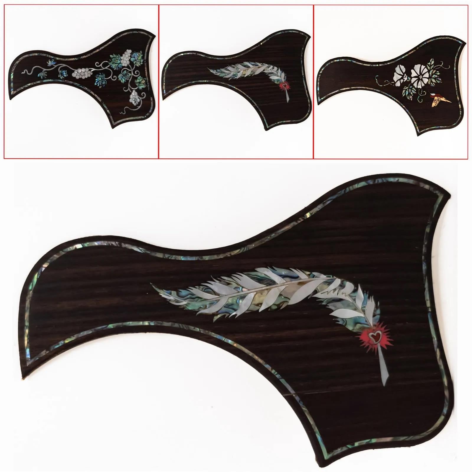 Uniwersalna osłona pickguardu do gitary akustyczne Nadaje się do gry na gitarze akustycznej z palisandru(SN02)