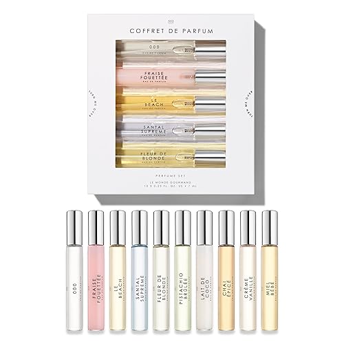 Miniatura 3 de Le Monde Gourmand Coffret de Parfum 2 Box Set - 10 Mini Eau de Parfum en Spray para Bolso - Juego de Muestras de Perfume para Viaje, Regalo de
