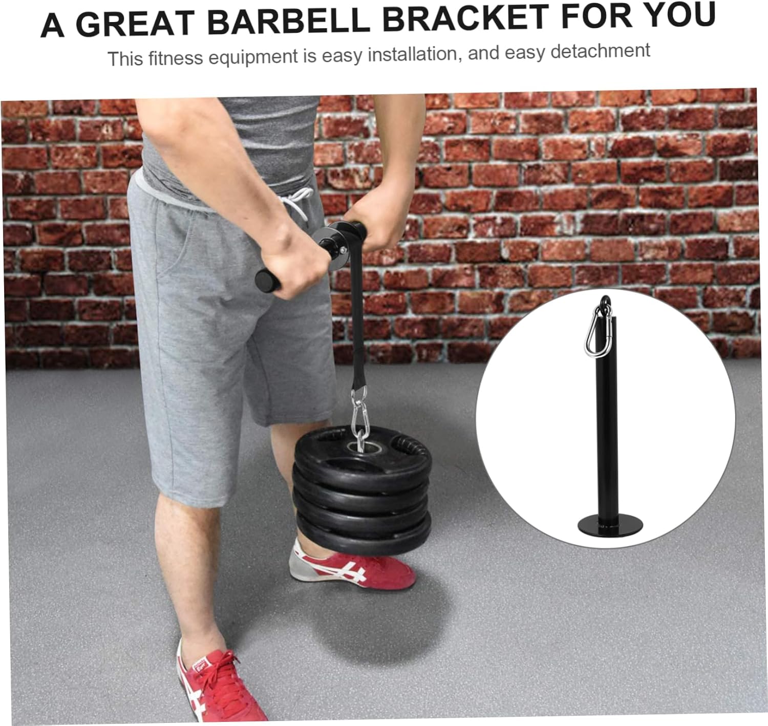 1Pc Barbell Load Stand Weight Tray for Strength Training and Home Gym Accessories Compact Storage Holder for Weight Plates and Barbell Slice Weights for Arm and Grip