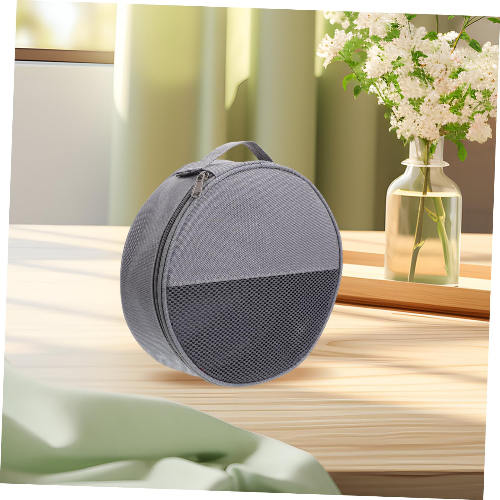 WOONEKY Camping Dish Bag Spacious Tableware Storage Organizer with Mesh Dividers Zipper Closure and Carry Handles for Outdoor Activities and Picnics