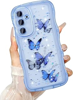UEEBAI für Samsung Galaxy S21 5G Hülle, Nie Vergilbung und Dünn, Blau