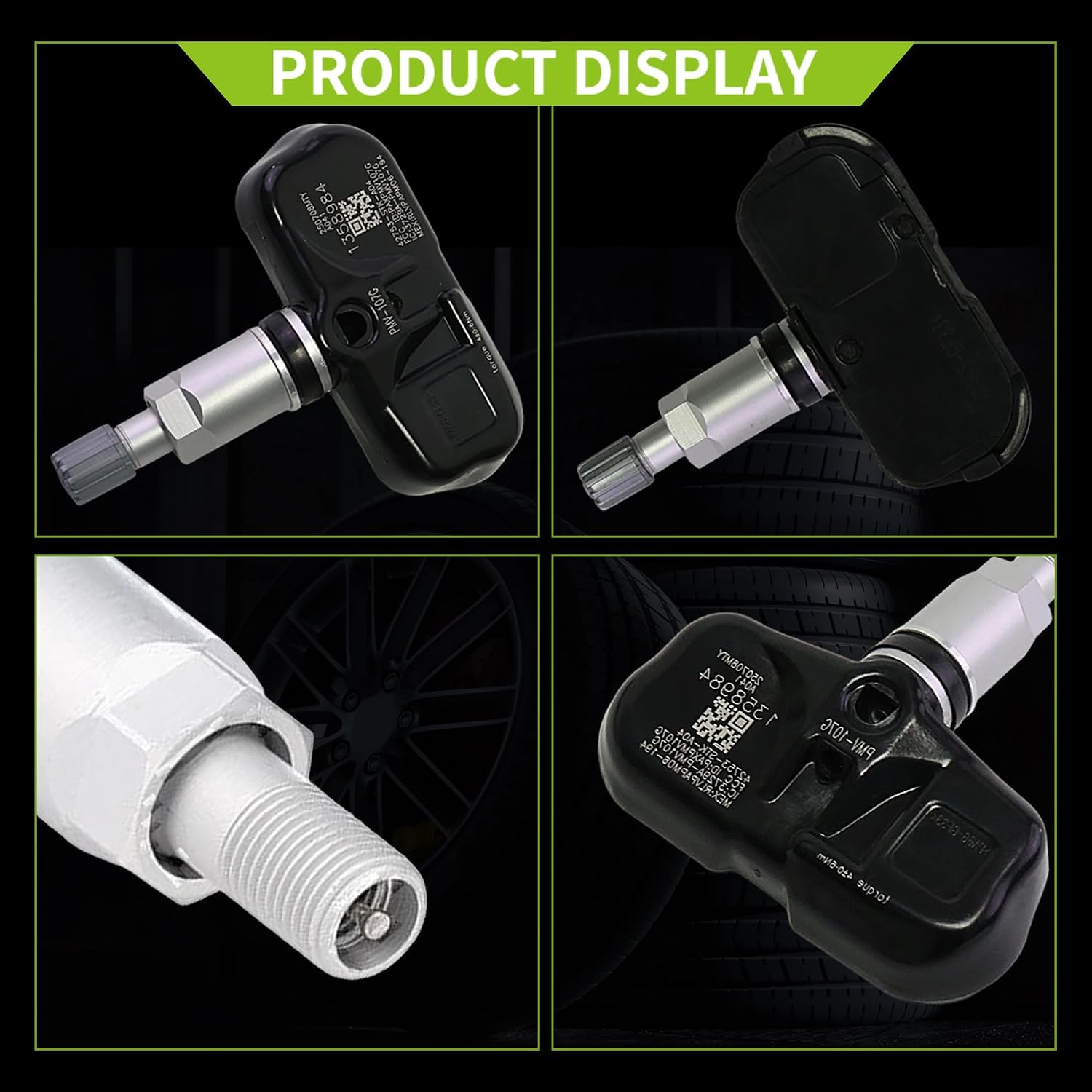 4PCS 315MHz TPMS Tire Pressure Sensor, Pre-Programmed Direct Fit for Honda Pilot 2009-2015, for Acura MDX 2007-2013,RDX 2007-2012,TSX 2007-2008,Replaces 42753-STK-A02, 42753-STK-A03, 42753-STK-A04