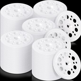 500 Pcs 1.77 Inch/ 45 mm Plastic Washers Foam Board Insulation Load Spreading Polypropylene Washers for Fixing and Supporting Rigid Foam Spreading for Screws Nail