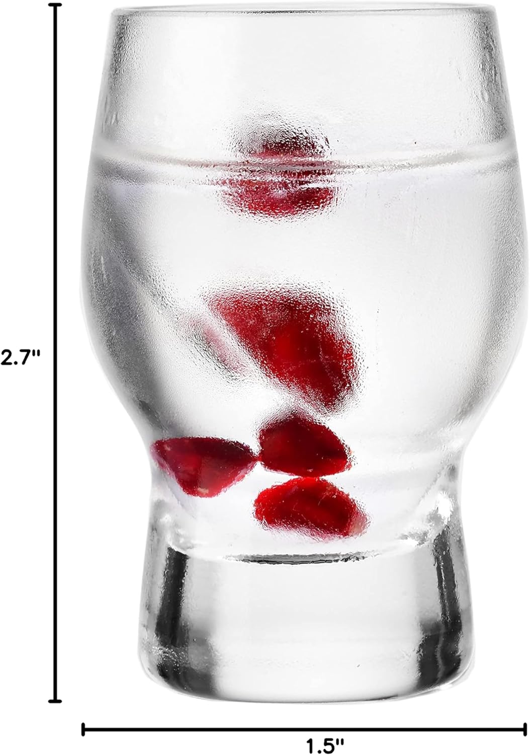 Barski Shot Glass - Liquor Glasse - Set of 6 Glasses - Crystal Glass - 1.7 Oz. - Use it for - Liquor - Whiskey - Vodka - Cordial -Very Durable