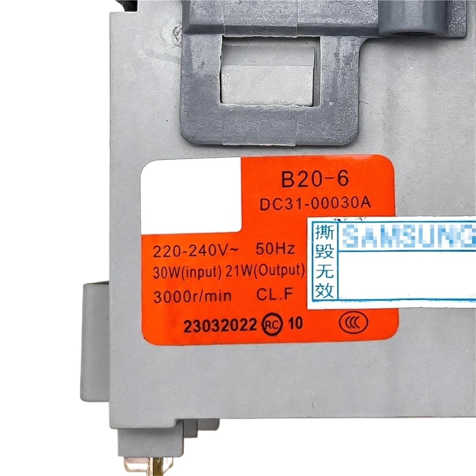 Pompa Di Scarico Per Lavatrice, Compatibile Con Samsung, Motore B20-6 220-240V 50Hz 30W 3000r/Min DC31-00030A Parti Di Drenaggio Della Lavatrice