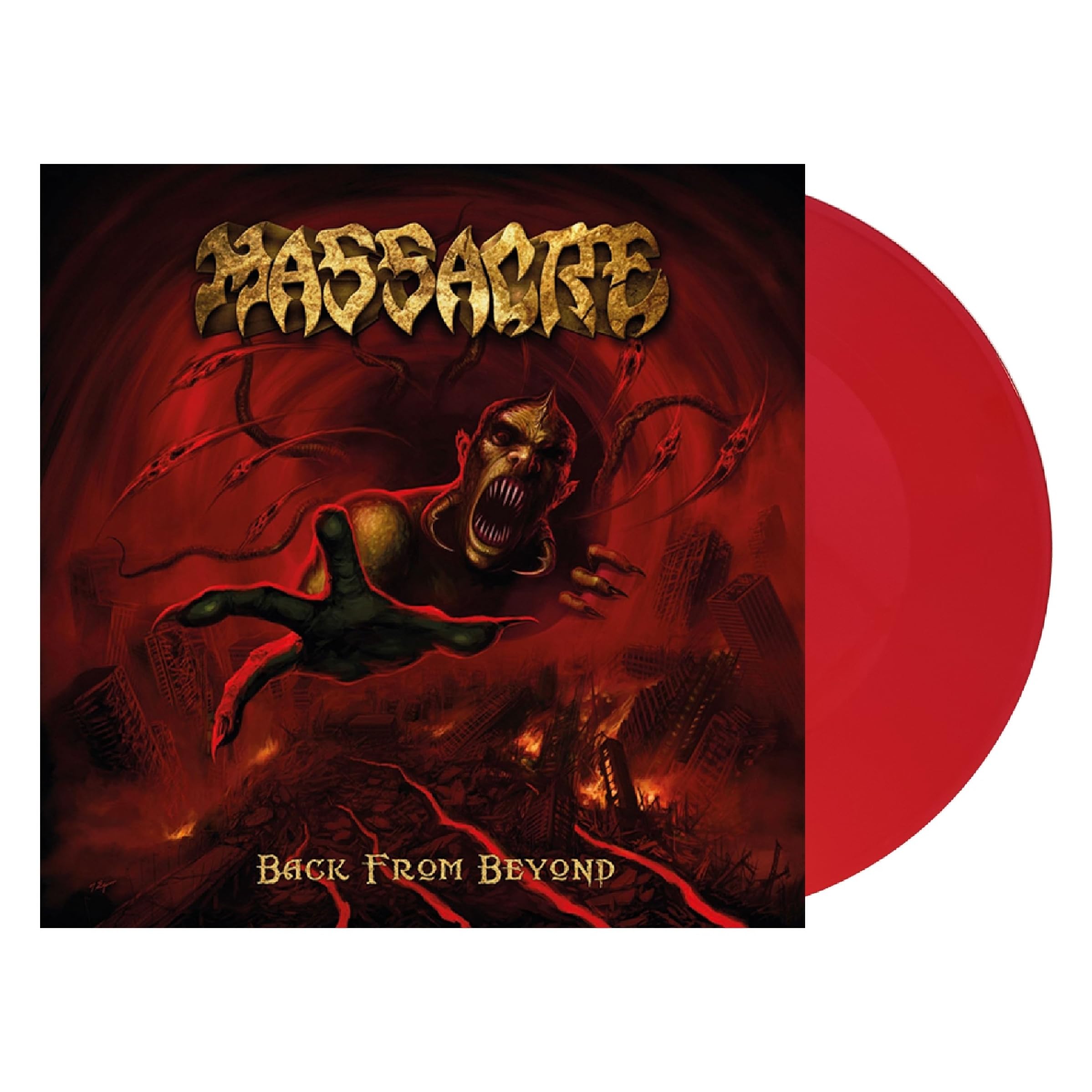 MASSACRE - BACK FROM BEYOND RED VINYL - Vinyl Record - F72z