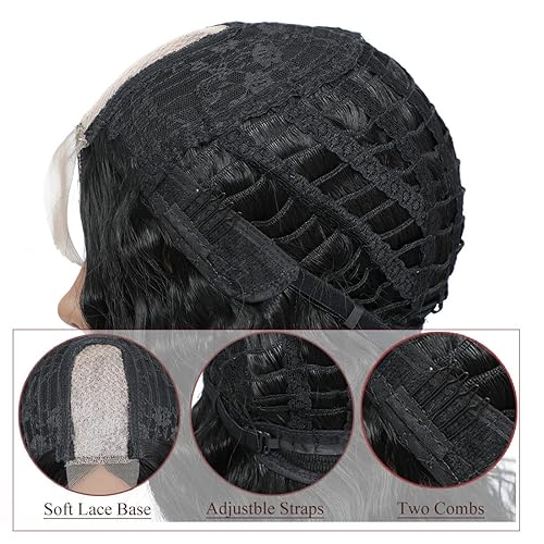 Miniatura 6 de INSTASTYLE Peluca Bule de 30 pulgadas, peluca sintética suelta de onda profunda, encaje frontal, pelucas rizadas para mujer, pelucas largas para