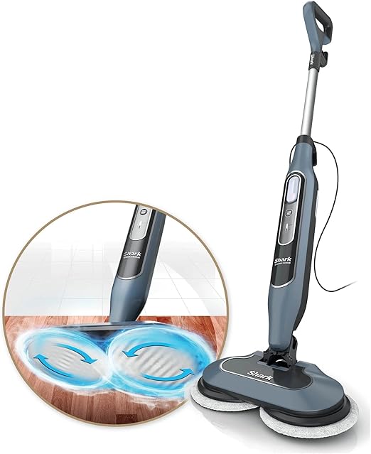Shark S8000 Steam & Scrub All-in-One Scrubbing and Sanitizing Hard Floor Steam Mop pure water (Renewed)
