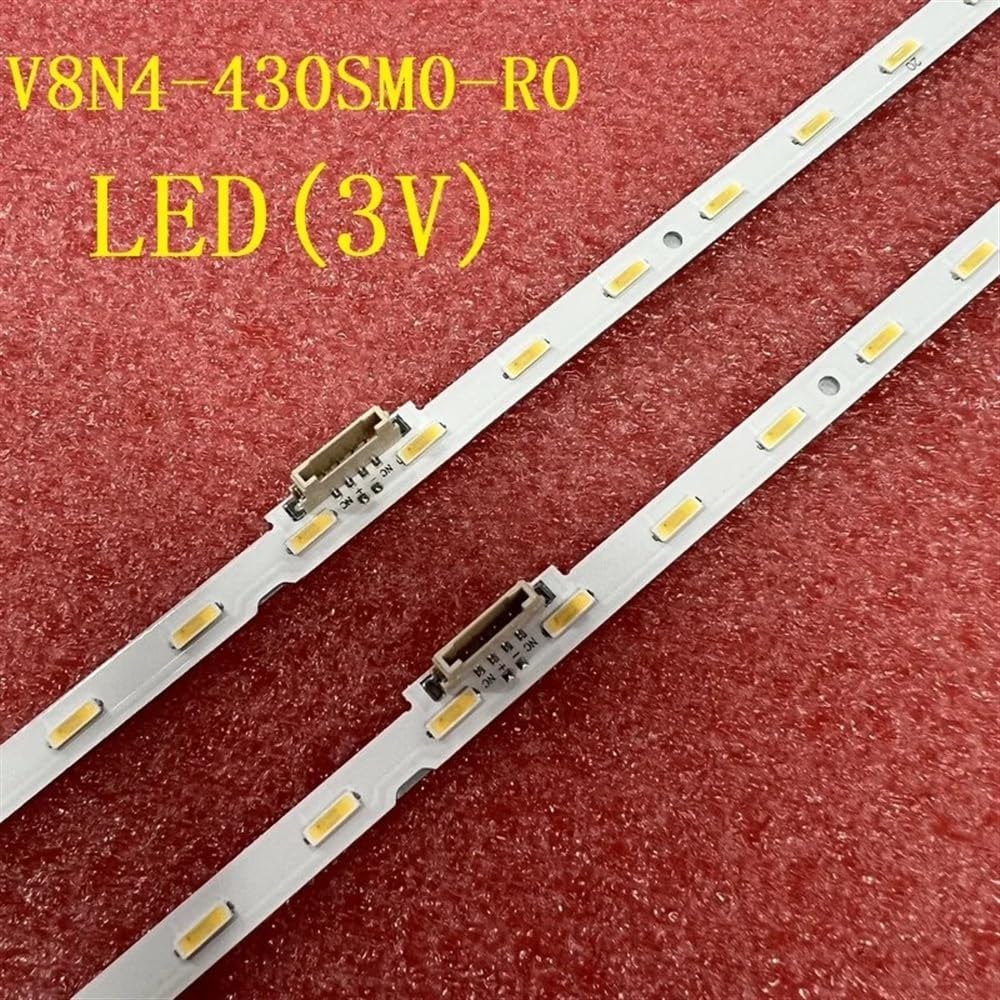 Compatible Backlight Strip 28LED UE43RU7410U UE43RU7025K UE43RU7400 V8N4-430SM0-R0 BN96-46053A CY-NR043HGHV1V(10PCS for 5 TV)