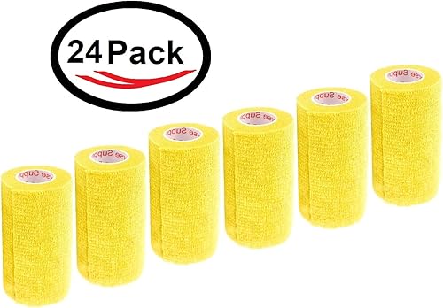 Miniatura 221 de Cinta adhesiva de 3 pulgadas para veterinarios (varios colores) (paquete de 24) rollo de agarre de vendaje flexible de adherencia autoadhesiva