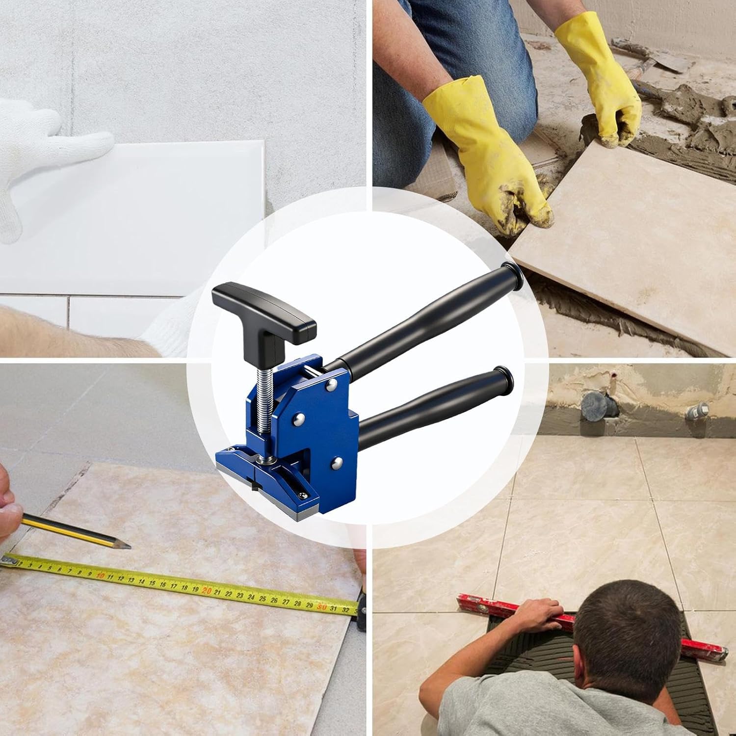 Porcelain Tile Cutter - Non-Slip Handle Heavy-Duty Nipper,Glass Cutting Tile Plier Breaker,for Glass Mirror Marble Slate Glazed Floor Wall Kitchen Home Bathroom