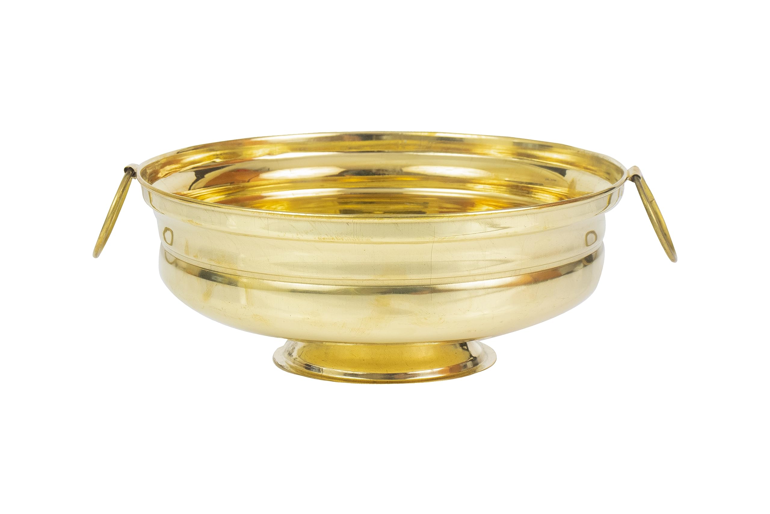 Putrika Brass Urli Decorative Bowl Vessel, Home Decor Festive Gift Item (with Hook 18 Cm) 2