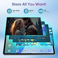 Vista 3 de weelikeit Tablet Android 14 de 10.1 pulgadas, 128 GB de almacenamiento+12 (6+6) GB de RAM 1TB TF Octa-Core, pantalla 2K, 6000mAh, 4G-LTE Android