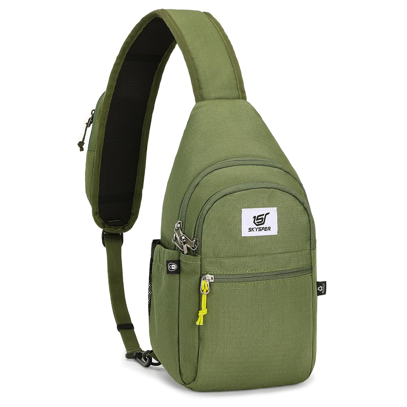 SKYSPER Zaino Monospalla Uomo Antifurto Borsa a Tracolla per Donna Uomo Piccolo Sling Bag Sportivo Crossbody Borsello Zaini da Viaggio Trekking