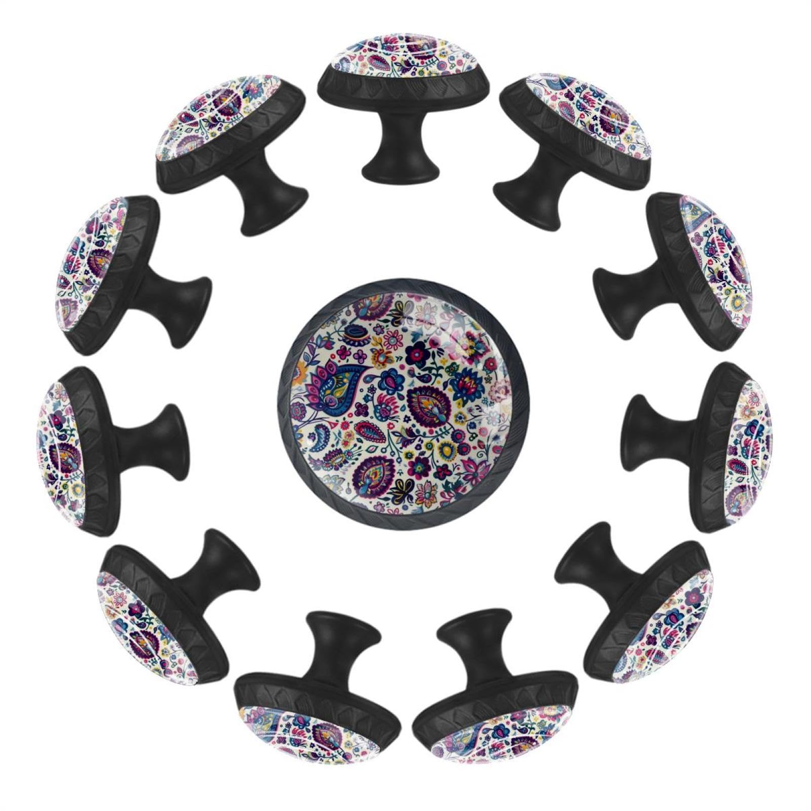 Boutons de tiroir ronds en verre de cristal pour rénover et embellir un meuble usé