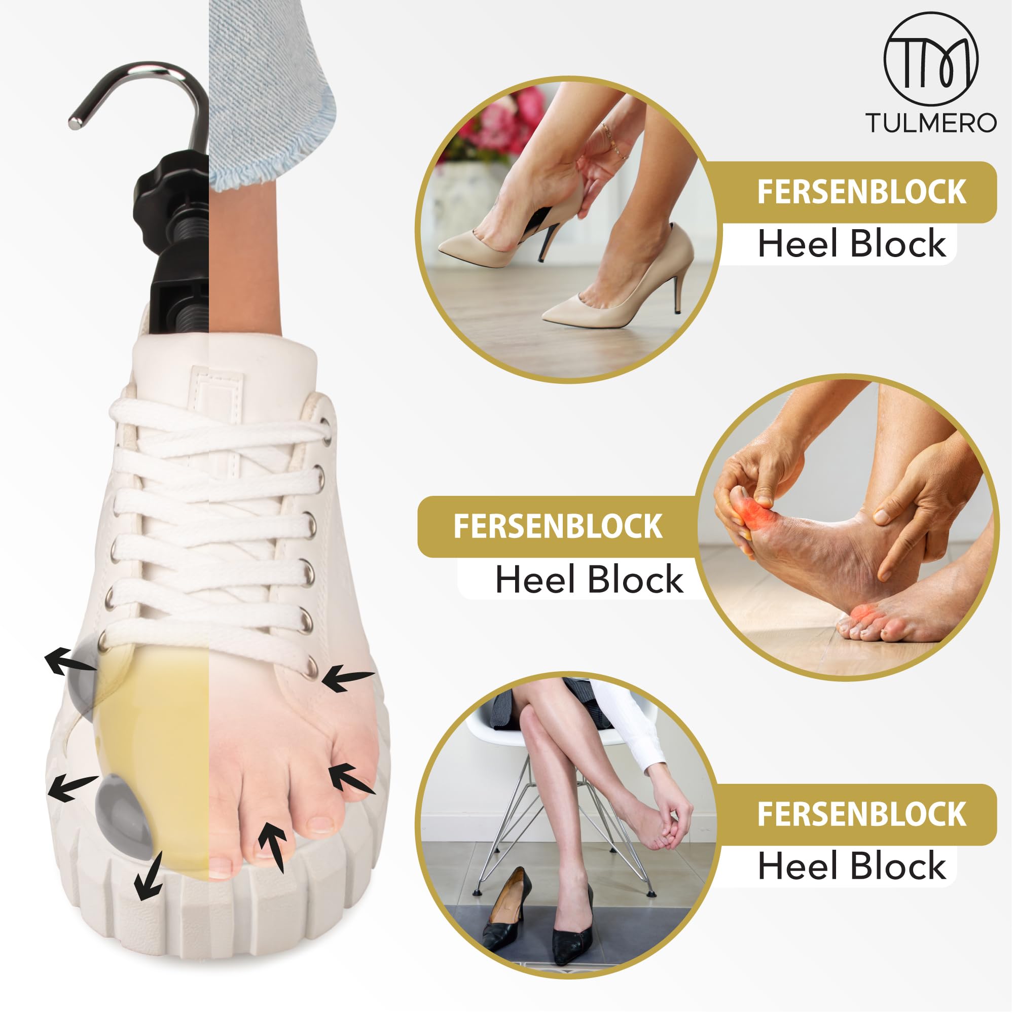 Hormas para zapatos de 4 vías: estiramiento, dilatador, talla 36-46