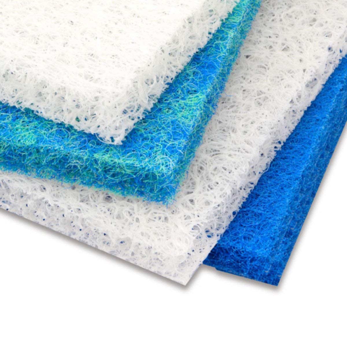 50X50X4Cm Aquarium Biochemical Rattan Cotton Fish Tank Pond Filter Foam Sponge - bianco