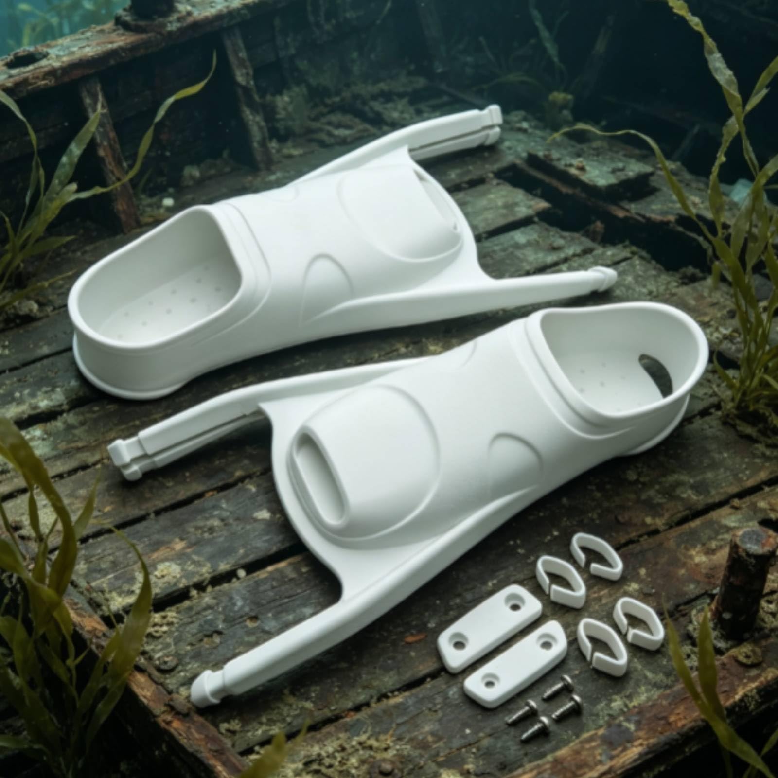 rockible Aletas de Natación Aletas Buceo Acuáticas Escarpines Componentes con Diseño de Flujo Suave y Eficiencia en el Confort en Sesiones Largas Adecuadas , Negro , S 37-38