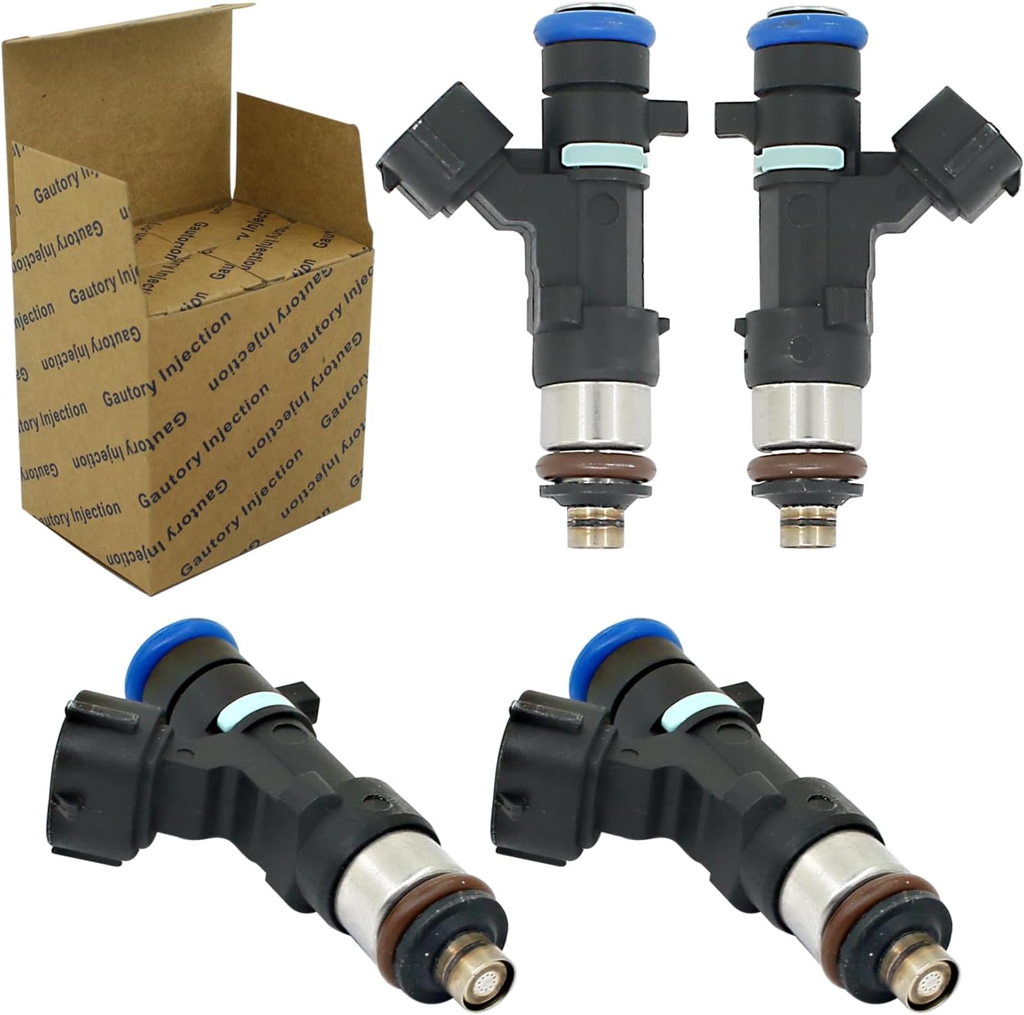 Fuel Injector Nozzles Compatible with Nissan 2007-2013 Altima 2006-2013 Rogue 2014 2015 Rogue Select 2007-2012 Sentra Replaces 0280158130 FJ1020 Set of 4