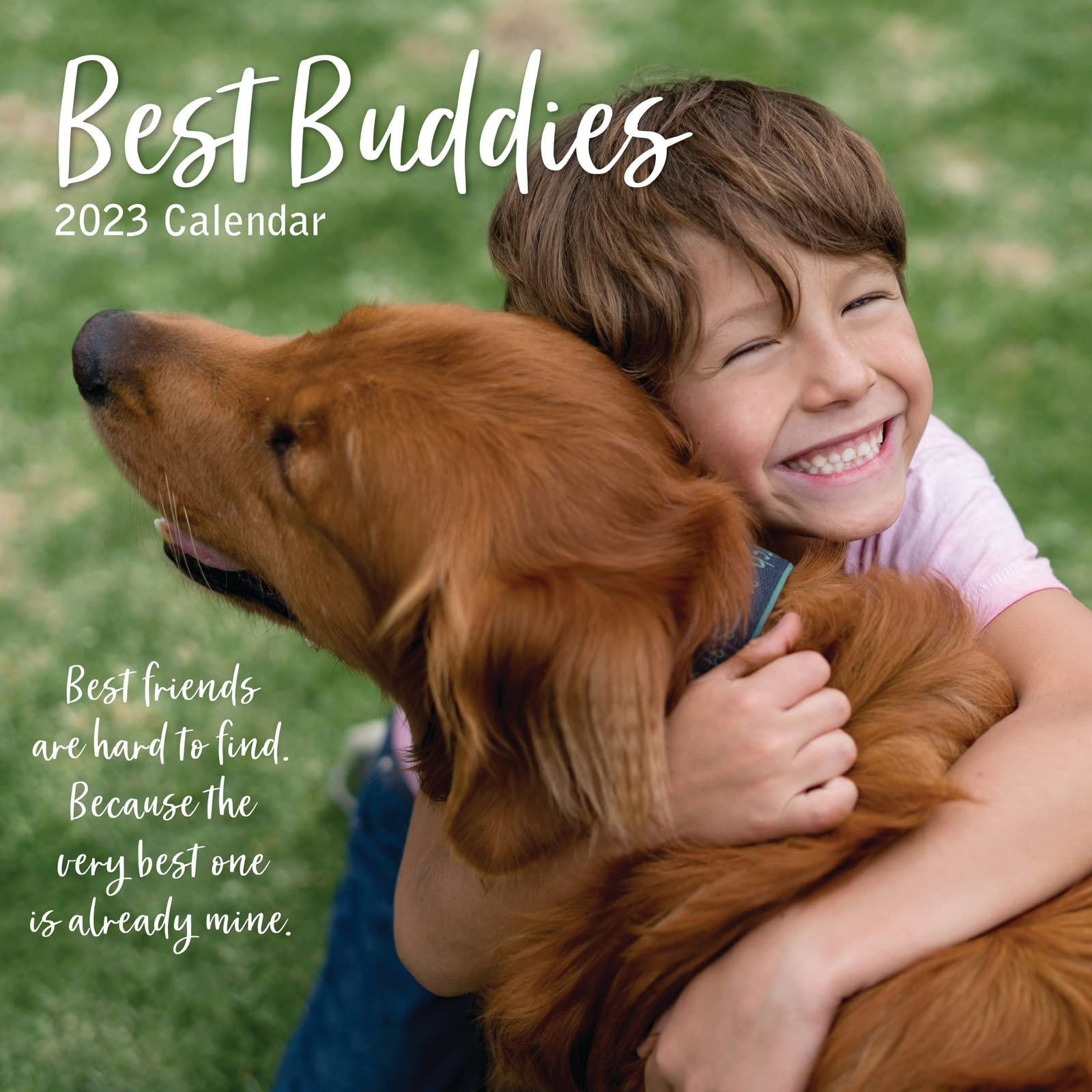 Photo 1 of 2023 Square Wall Calendar, Best Buddies, 16-Month Lifestyles Theme with 180 Reminder Stickers (12x12 In)