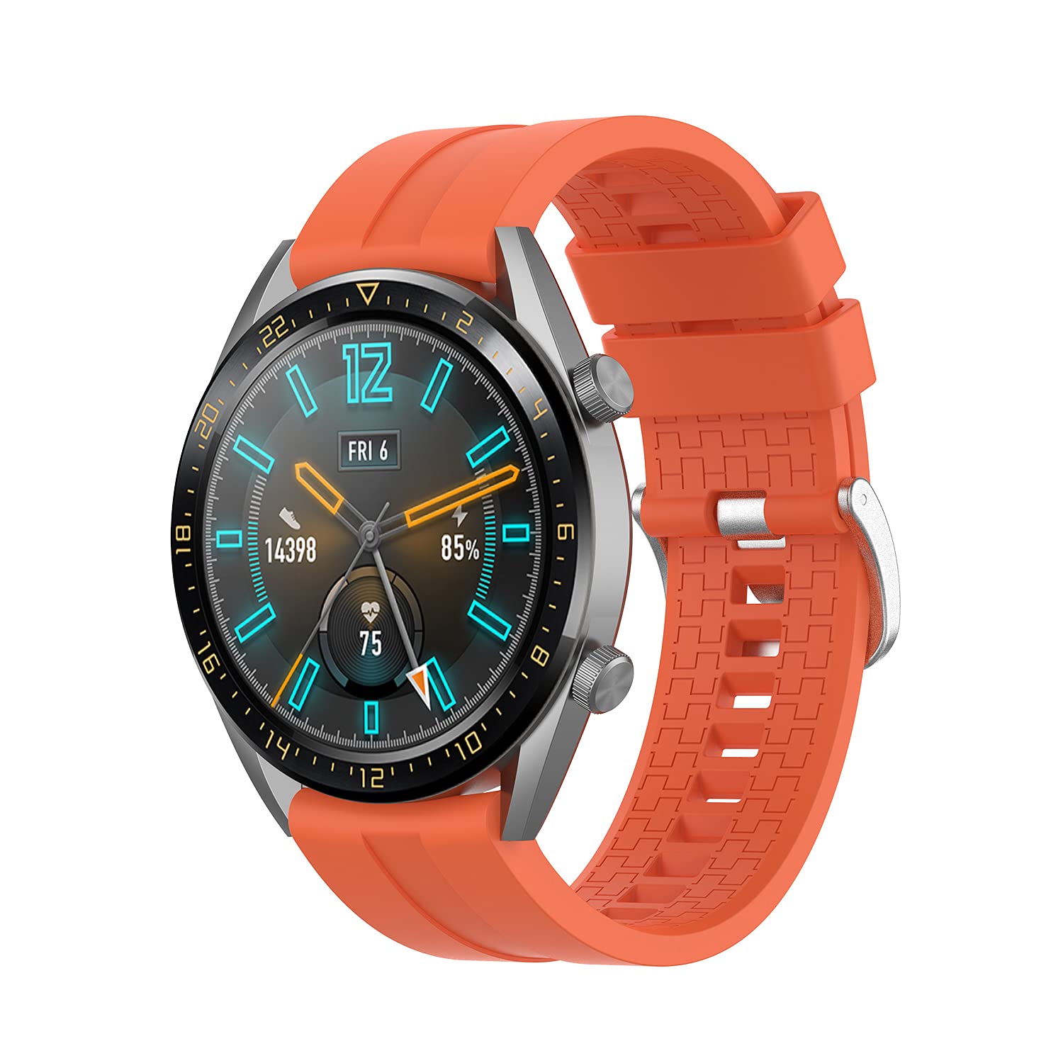 Kompatibel mit Huawei Watch GT3 Pro/GT2 46mm/GT2 Pro/GT3 46mm/GT Runner/GT 2e/GT Active/Honor Magic Watch 2 46mm Armband Silikon Uhrenarmband Wasserdicht Sport Armbänder Ersatzband Uhrband für Herren/Damen