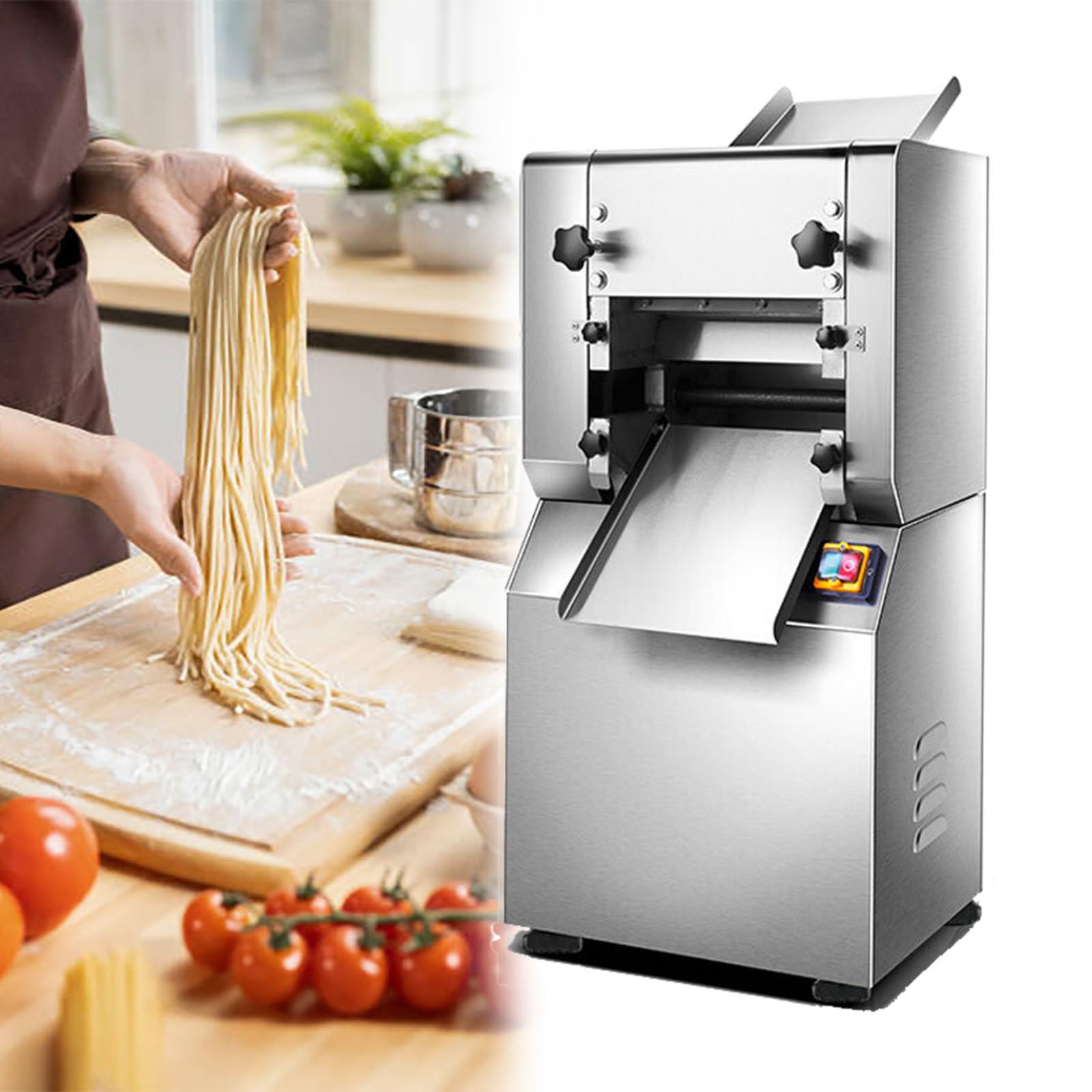 Rullo per Pasta Elettrico per Pasta, Macchina per Tagliare la Pasta, Rullo da 29 cm con Testina di Taglio da 2 mm