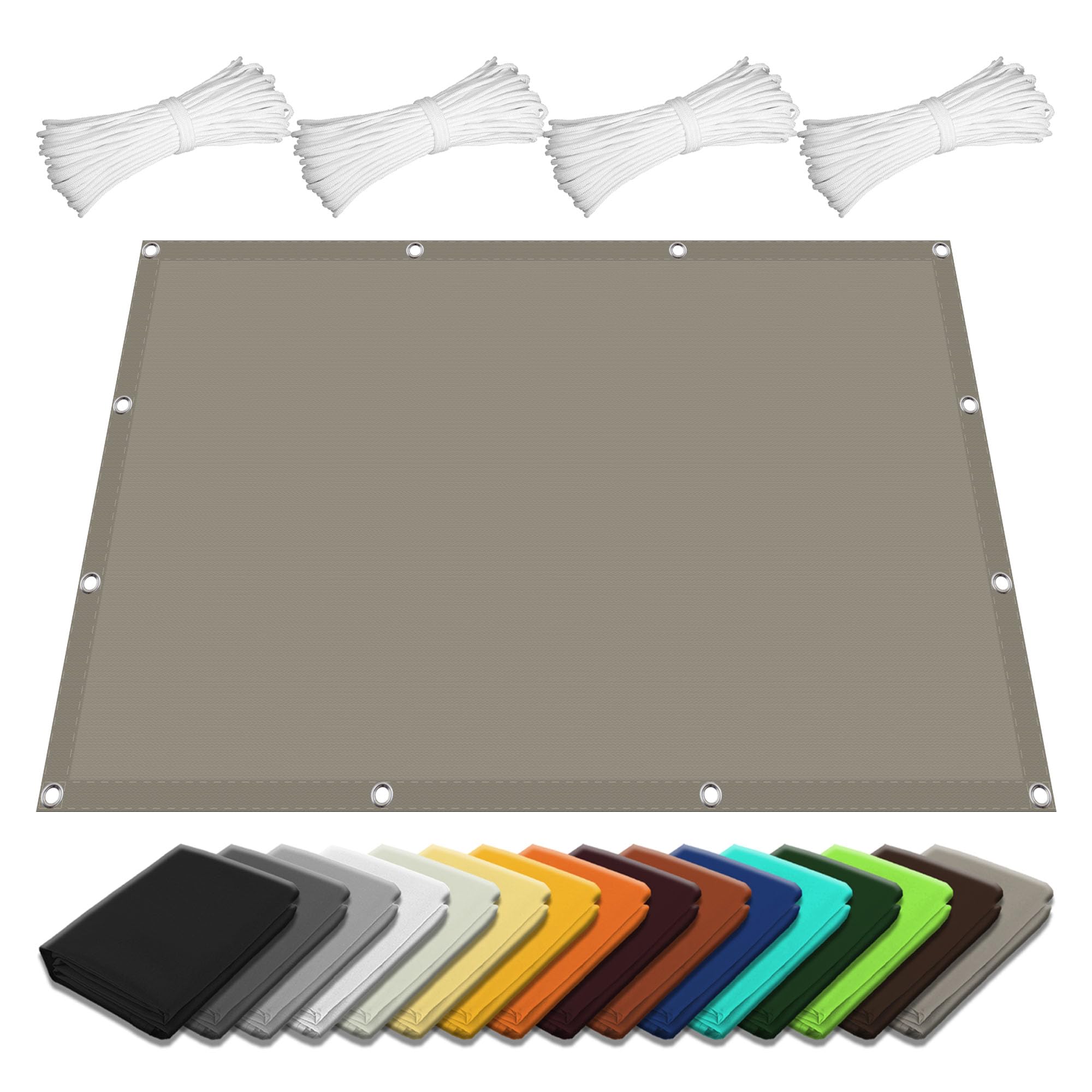 Voile d'ombrage anti-chaleur 1.9 x 3.2 m pour bloquer les rayons UV