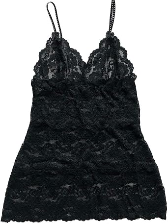 Foxers Lace Camisole Soft Non Stretch Straps Stylish and Beautiful Nightie for Ladies Women and Girls