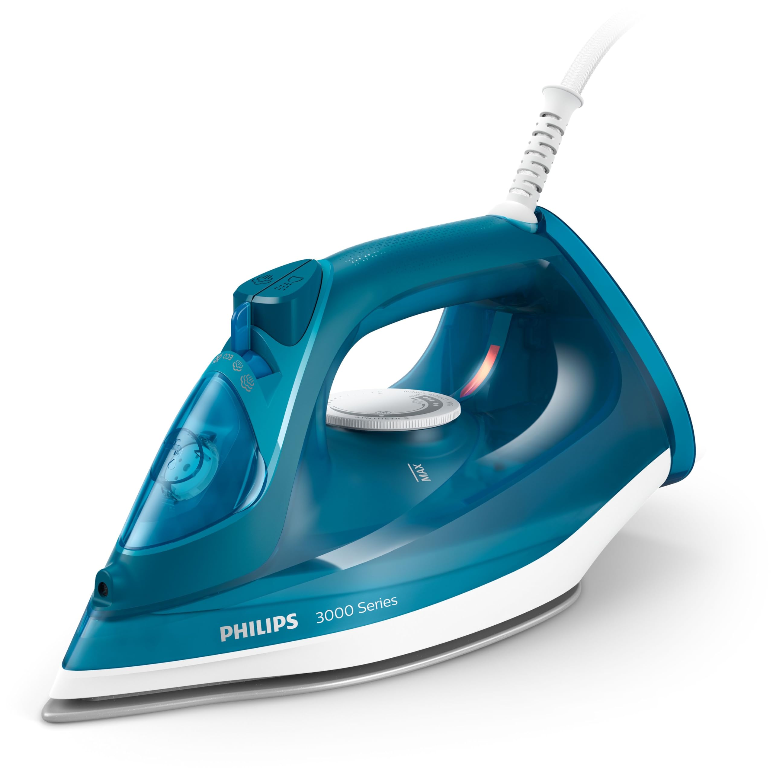 Plancha PHILIPS Serie 3000 DST3040/70, 2400W, Prensado 200 g/min, Salida de vapor 40 g/min