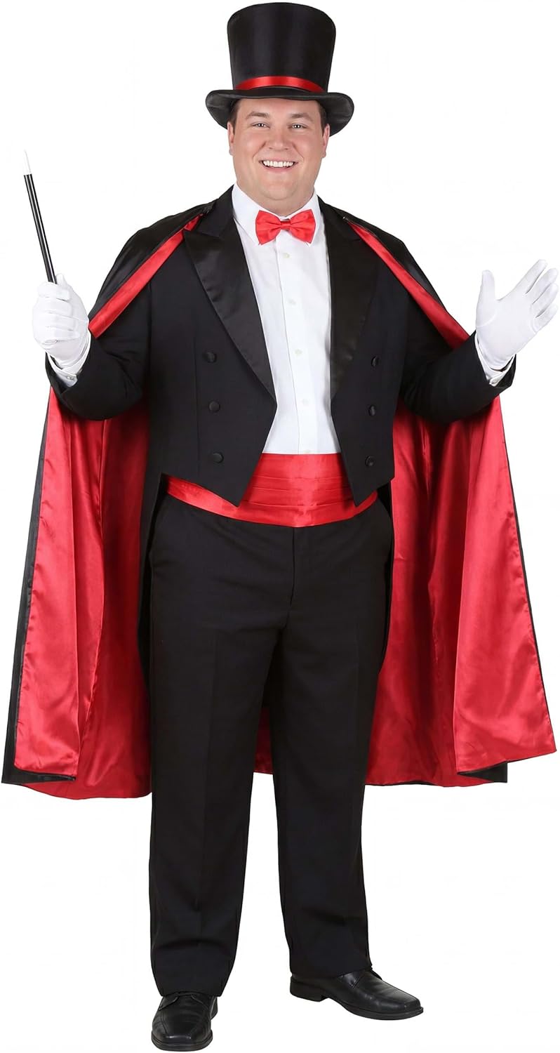 Adult Magician Costume Top Hat Magician Outfit