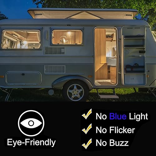 Miniatura 4 de Bombilla Edison de 12 voltios E26 de 12 V, bombilla LED blanca cálida equivalente a 2700 K, equivalente a 60 W, 12 V, 24 V, 36 V, bombillas vintage