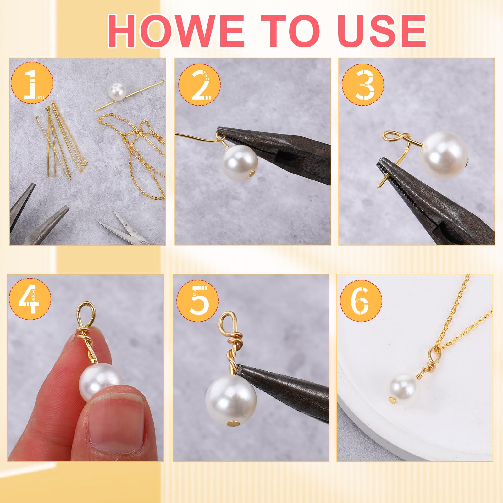 Dimeho 600 Pcs Head Pins for Jewellery Making 2 Inch Flat Head Pin Open Eye Pins Stainless Steel Eye Pins Head Pins Findings for DIY Craft Beading Earring Jewelry Making Supplies - Image 4