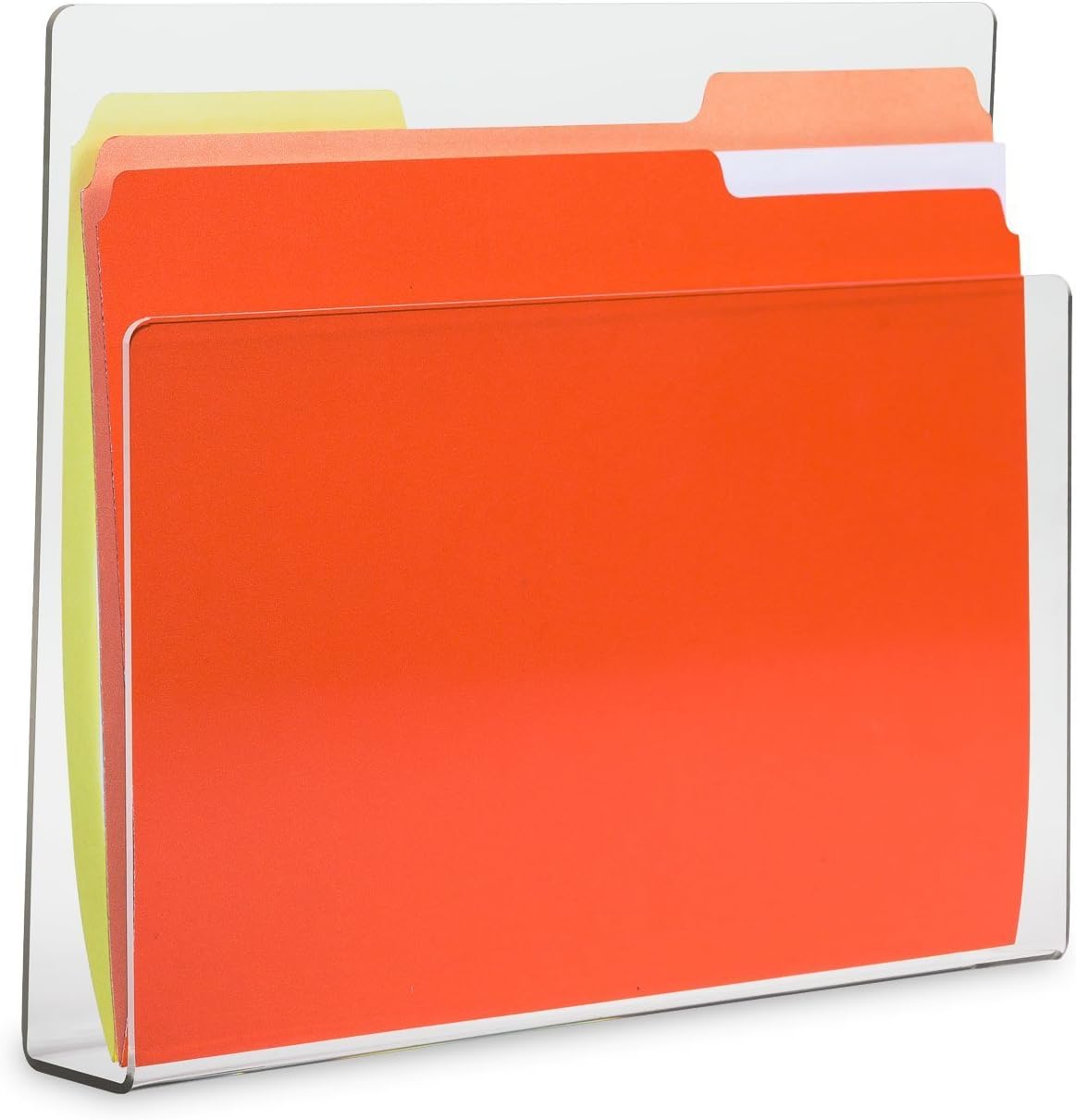 SOURCEONE.ORG Deluxe Clear Acrylic File Chart Holder Wall Mount