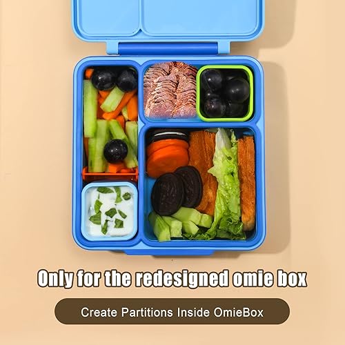 Miniatura 5 de 2 recipientes de inmersión compatibles con OmieBox, recipiente de silicona de 4 onzas para aderezo de ensalada para la mayoría de las loncheras